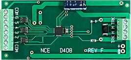 NCE D408 Rev F, 4 amp, 6 functions