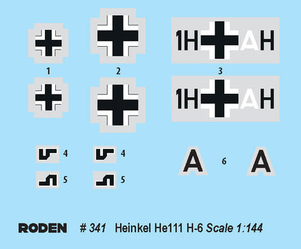 1/144 Roden Heinkel He111 H-6 - 341