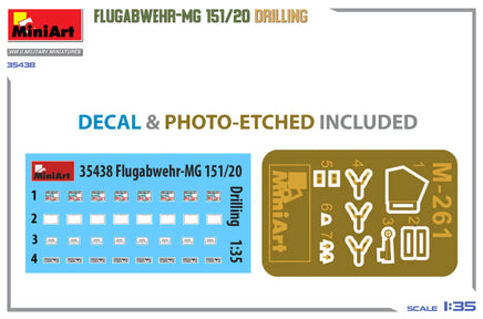 1/35 Mini Art Flugabwehr-MG 151/20 Drilling 35438