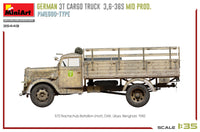 1/35 MiniArt German 3T Cargo Truck 3,6-36s Mid Prod. PMQ600-Type 35449