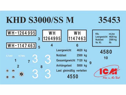 1/35 ICM KHD S3000/SS M Maultier - WWII German Semi-Tracked Truck 35453 - MPM Hobbies