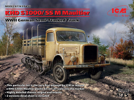 1/35 ICM KHD S3000/SS M Maultier - WWII German Semi-Tracked Truck 35453 - MPM Hobbies