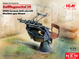 1/35 ICM Zwillingssockel 36 - WWII German Anti-Aircraft Machine Gun Mount 35714