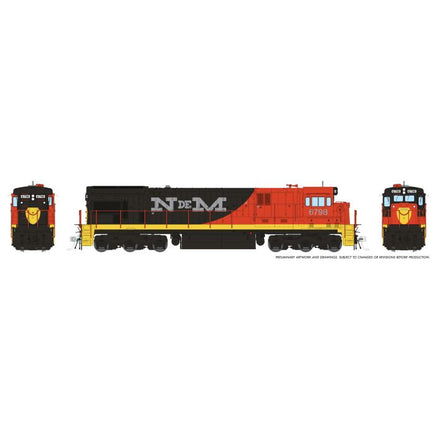 HO Rapido Trains C30-7 (DC/DCC/Sound): NdeM Early Scheme: #6766