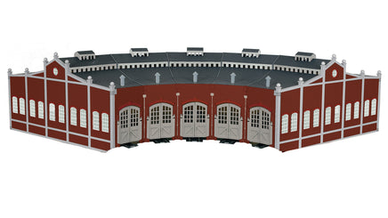 Bachmann HO Scale 5-Bay Roundhouse With Nickel Silver E-Z Track 45020