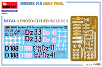 1/48 MiniArt Junkers F13. Early Prod 48002