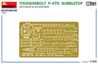 1/48 MiniArt Thunderbolt P-47D Bubbletop with Base & Accessories 48018