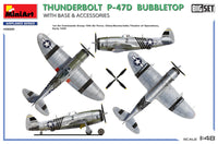 1/48 MiniArt Thunderbolt P-47D Bubbletop with Base & Accessories 48018