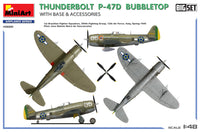 1/48 MiniArt Thunderbolt P-47D Bubbletop with Base & Accessories 48018