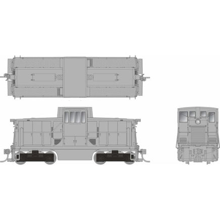 HO Rapido GE 44 Tonner (DC/DCC/Sound): Undecorated Phase II Body