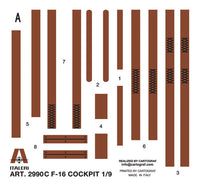 1/12 Italeri F-16 Cockpit 2990