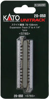 N Kato Unitrack N 78 mm - 108 mm (3" - 4 1/4") Rail d'extension 1 pièce 20050