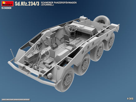 1/35 MiniArt Sd.Kfz.234/3 Schwerer Panzerspähwagen Stummel 53001