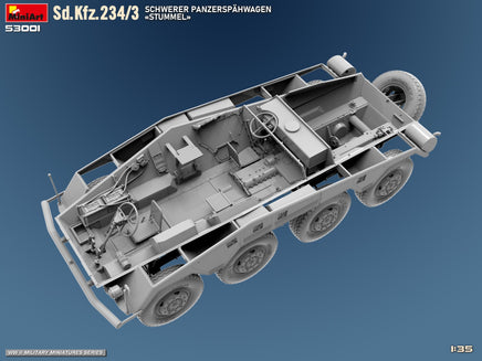 1/35 MiniArt Sd.Kfz.234/3 Schwerer Panzerspähwagen Stummel 53001