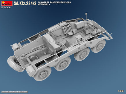 1/35 MiniArt Sd.Kfz.234/3 Schwerer Panzerspähwagen Stummel 53001