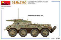 1/35 MiniArt Sd.Kfz.234/3 Schwerer Panzerspähwagen Stummel 53001