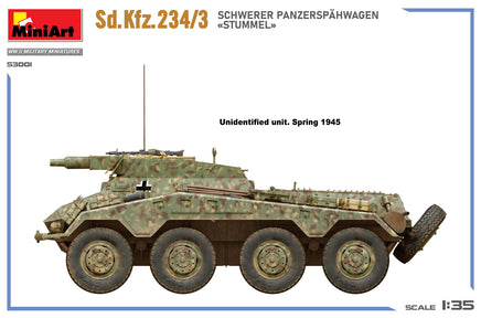 1/35 MiniArt Sd.Kfz.234/3 Schwerer Panzerspähwagen Stummel 53001