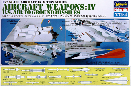 1/72 Hasegawa U.S. Aircraft Weapons IV