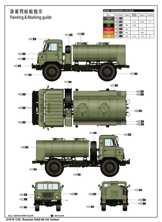 1/35 Trumpeter Russian GAZ-66 Oil Tanker - 1018