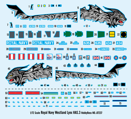 1/72 Hobby Boss Royal Navy Westland Lynx HAS.3 87237