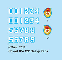 1/35 Trumpeter Soviet KV-122 Heavy Tank - 1570