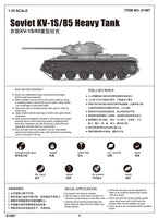 1/35 Trumpeter Soviet KV-1S/85 Heavy Tank - 1567