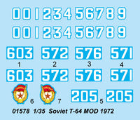 1/35 Trumpeter Soviet T-64 MOD 1972 - 1578