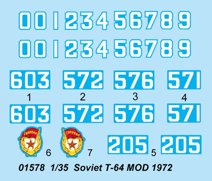 1/35 Trumpeter Soviet T-64 MOD 1972 - 1578