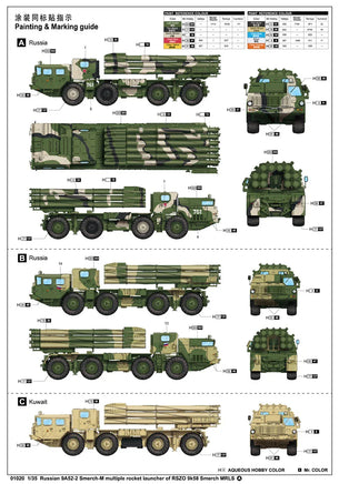 1/35 Trumpeter Russian 9A52-2 Smerch-M - 1020 - MPM Hobbies