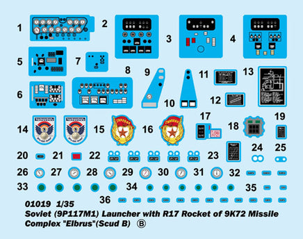 1/35 Trumpeter Soviet Union "Scud" - B Ballistic Missiles - 1019