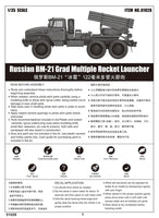 1/35 Trumpeter Russian BM-21 Grad Multiple Rocket Launcher - 1028 - MPM Hobbies