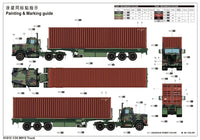 1/35 Trumpeter M915 Tractor with M872 Flatbed trailer & 40FT Container - 1015 - MPM Hobbies