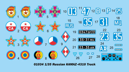 1/35 Trumpeter Russian KAMAZ-4310 Truck - 1034 - MPM Hobbies
