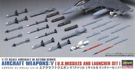 1/72 Hasegawa Aircraft Weapons V: U.S. Missiles and Launcher Set 35009 - MPM Hobbies