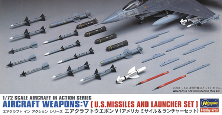 1/72 Hasegawa Aircraft Weapons V: U.S. Missiles and Launcher Set 35009