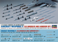 1/72 Hasegawa Aircraft Weapons V: U.S. Missiles and Launcher Set 35009