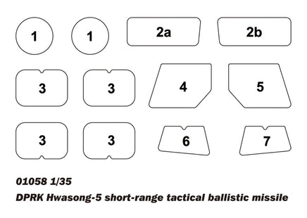 1/35 Trumpeter DPRK Hwasong -5 Short-range Tactical Ballistic Missile - 1058