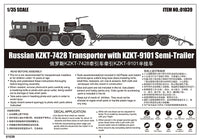 1/35 Trumpeter Russian KZKT-7428 Transporter with KZKT-9101 Semi-Trailer - 1039
