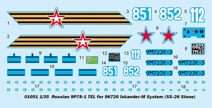 1/35 Trumpeter Russian 9P78-1 TEL for 9K720 Iskander-M System (SS-26 Stone) - 1051 - MPM Hobbies