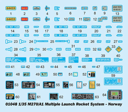1/35 Trumpeter M270/A1 Multiple Launch Rocket System - Norway - 1048 - MPM Hobbies