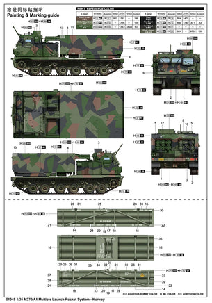 1/35 Trumpeter M270/A1 Multiple Launch Rocket System - Norway - 1048 - MPM Hobbies