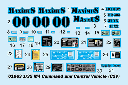1/35 Trumpeter M4 Command and Control Vehicle (C2V) - 1063