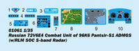 1/35 Trumpeter Russian 72V6E4 Combat Unit of 96K6 Pantsir-S1 ADMGS (w/RLM SOC S-band Radar) - 1061