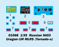 1/35 Trumpeter Russian 9A53 Uragan-1M MLRS (Tornado-s) - 1068