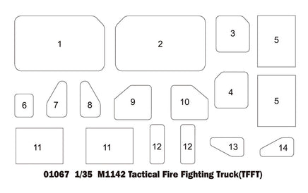 1/35 Trumpeter M1142 Tactical Fire Fighting Truck (TFFT) - 1067