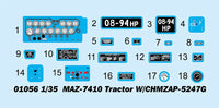 1/35 Trumpeter MAZ-7410 Tractor W/CHMZAP-5247G - 1056 - MPM Hobbies