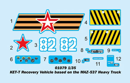 1/35 Trumpeter KET-T Recovery Vehicle based on the MAZ-537 Heavy Truck - 1079 - MPM Hobbies