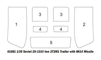 1/35 Trumpeter Soviet Zil-131V tow 2T3M1 Trailer with 8K14 Missil - 1081 - MPM Hobbies