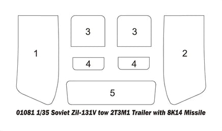 1/35 Trumpeter Soviet Zil-131V tow 2T3M1 Trailer with 8K14 Missil - 1081 - MPM Hobbies