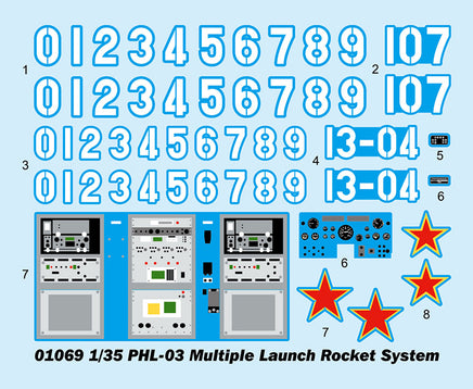 1/35 Trumpeter PHL-03 Multiple Launch Rocket System - 1069